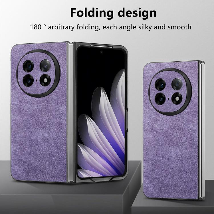 For OPPO Find N5 Vintage Leather PC Back Cover Phone Cas