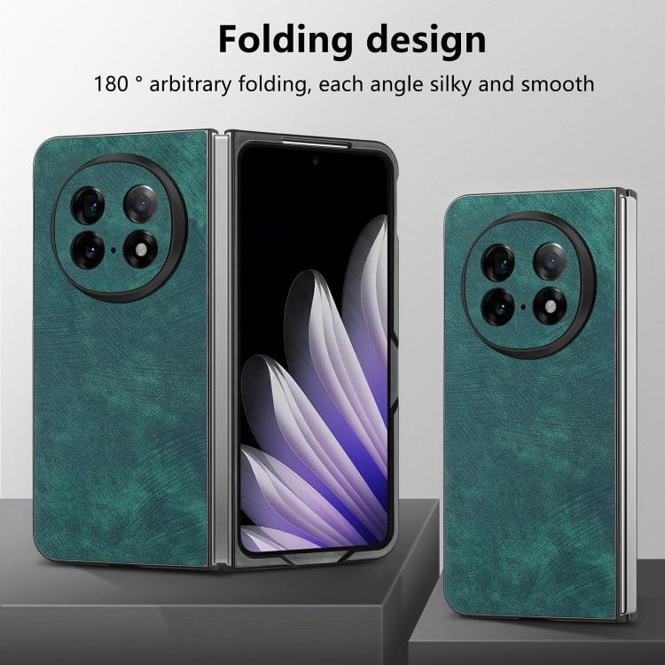 For OPPO Find N5 Vintage Leather PC Back Cover Phone Cas
