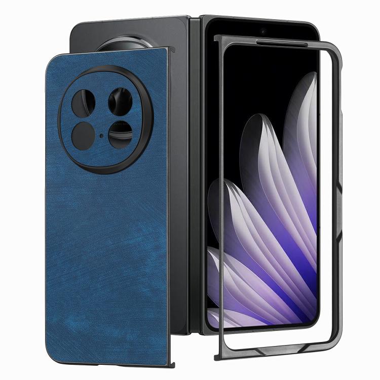 For OPPO Find N5 Vintage Leather PC Back Cover Phone Cas