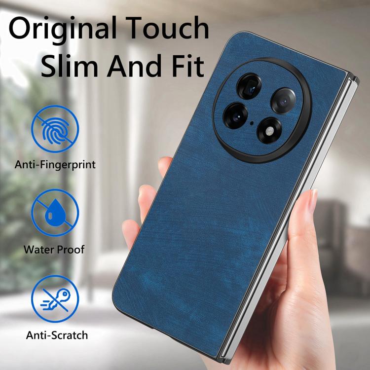 For OPPO Find N5 Vintage Leather PC Back Cover Phone Cas