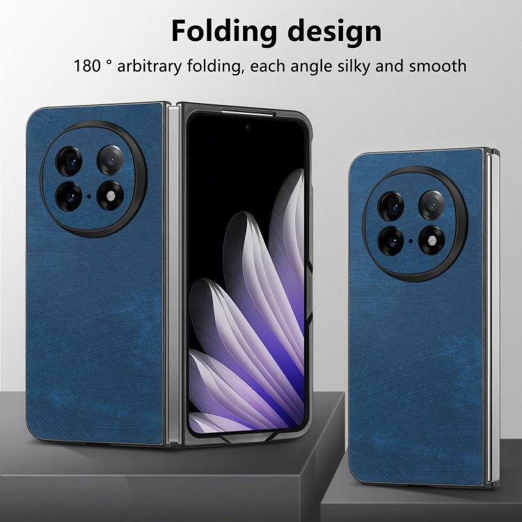 For OPPO Find N5 Vintage Leather PC Back Cover Phone Cas