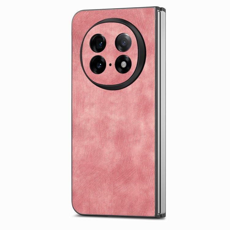 For OPPO Find N5 Vintage Leather PC Back Cover Phone Cas