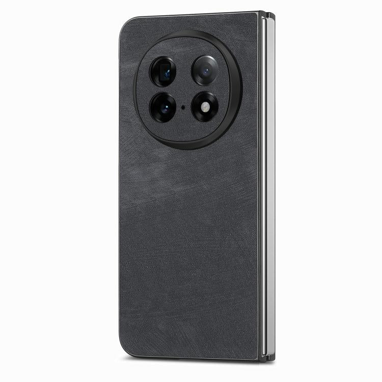 For OPPO Find N5 Vintage Leather PC Back Cover Phone Cas