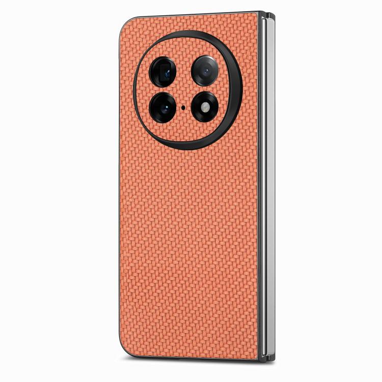 For OPPO Find N5 Carbon Fiber Texture Leather Back Phone Case