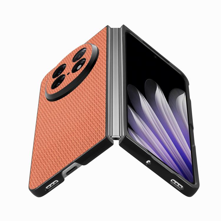 For OPPO Find N5 Carbon Fiber Texture Leather Back Phone Case