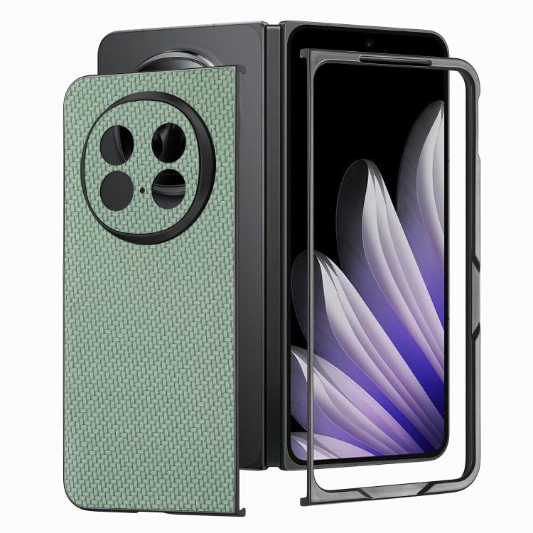For OPPO Find N5 Carbon Fiber Texture Leather Back Phone Case