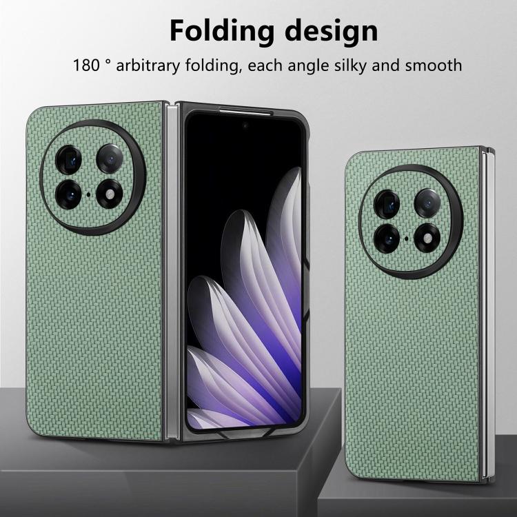 For OPPO Find N5 Carbon Fiber Texture Leather Back Phone Case