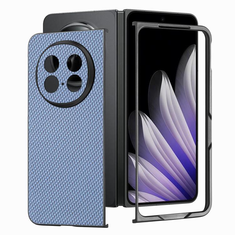 For OPPO Find N5 Carbon Fiber Texture Leather Back Phone Case