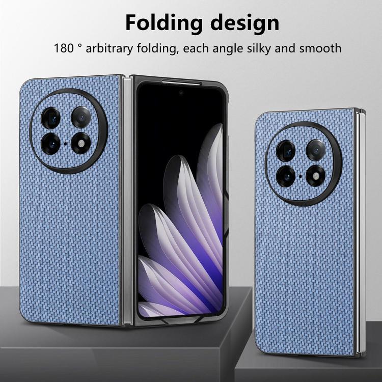 For OPPO Find N5 Carbon Fiber Texture Leather Back Phone Case