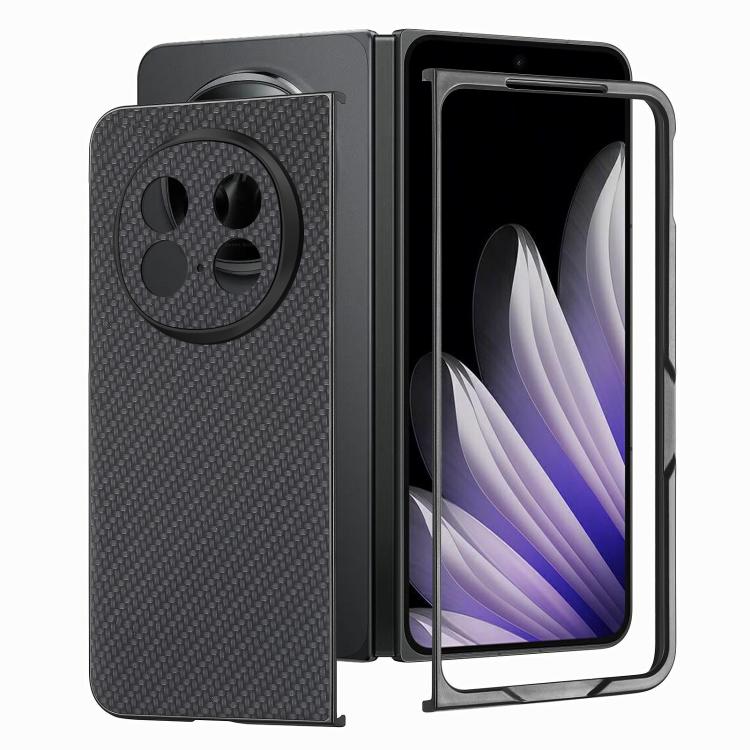 For OPPO Find N5 Carbon Fiber Texture Leather Back Phone Case