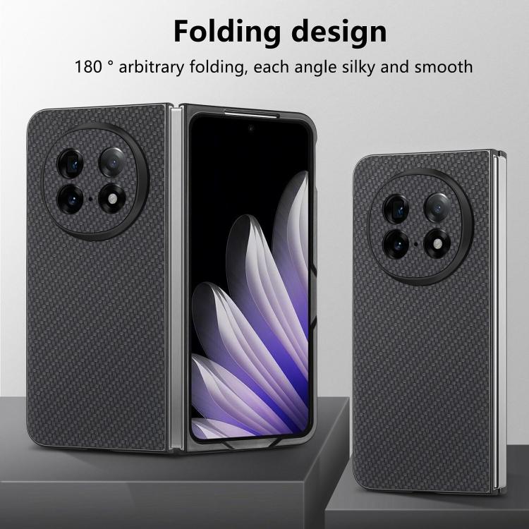 For OPPO Find N5 Carbon Fiber Texture Leather Back Phone Case