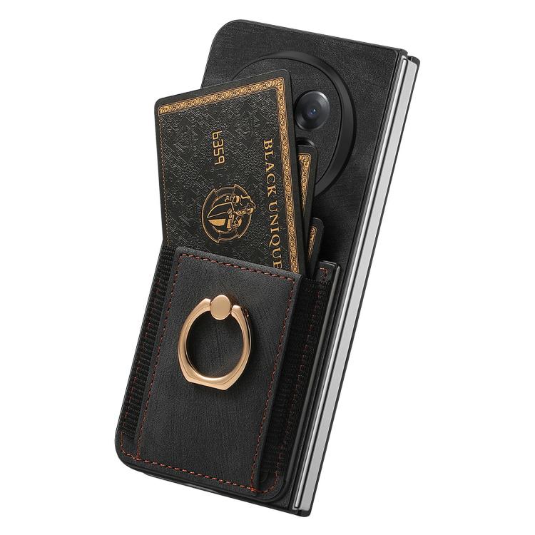For OPPO Find N5 Retro Skin-feel Ring Card Bag Phone Case