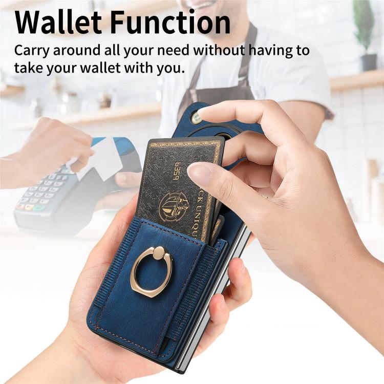 For OPPO Find N5 Retro Skin-feel Ring Card Bag Phone Case