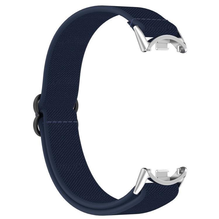 For Xiaomi Smart Band 10 / 9 / 8 Slide Buckle Nylon Elastic Braided Watch Band
