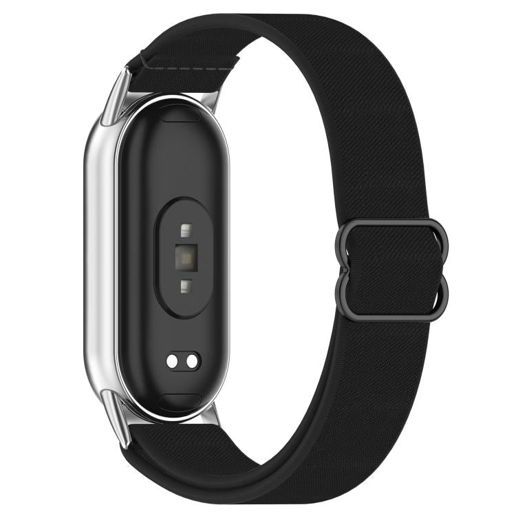 For Xiaomi Smart Band 10 / 9 / 8 Slide Buckle Nylon Elastic Braided Watch Band