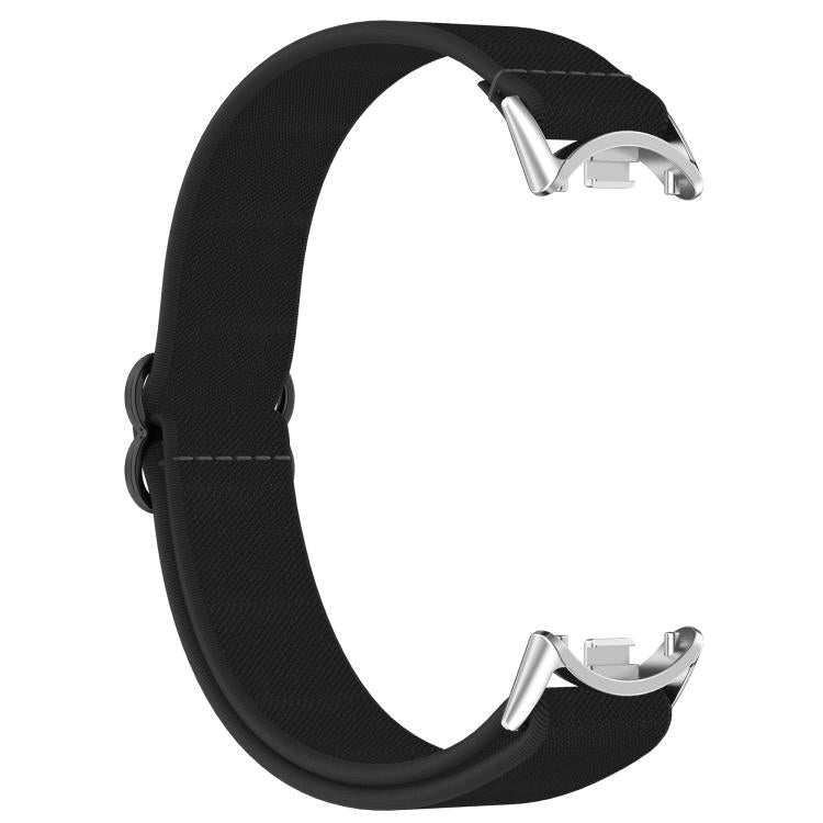 For Xiaomi Smart Band 10 / 9 / 8 Slide Buckle Nylon Elastic Braided Watch Band