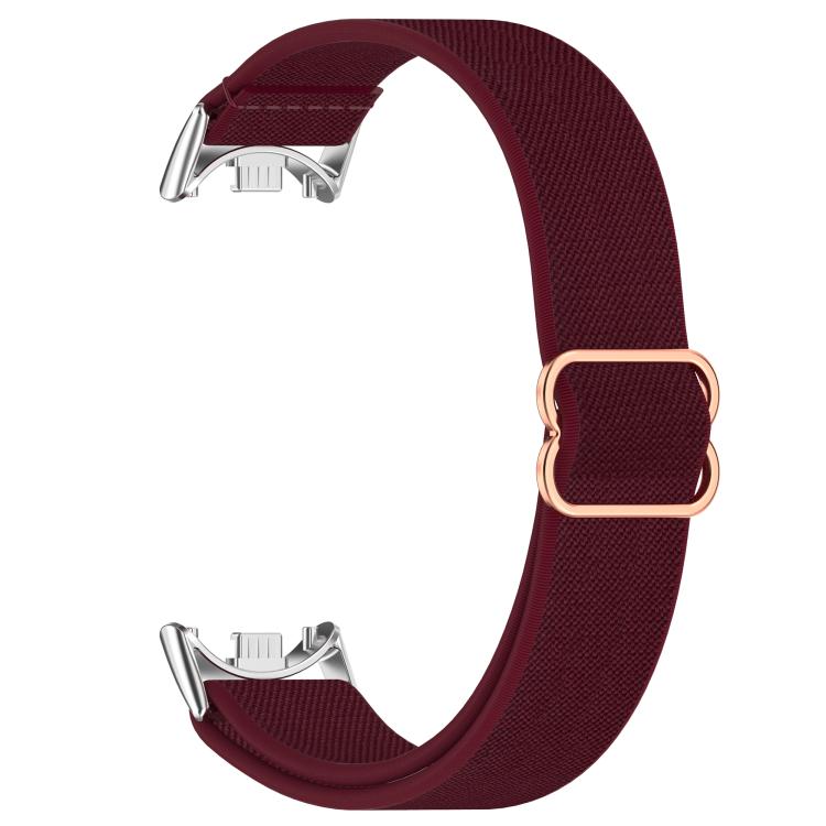 For Xiaomi Smart Band 10 / 9 / 8 Slide Buckle Nylon Elastic Braided Watch Band