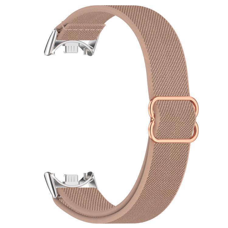 For Xiaomi Smart Band 10 / 9 / 8 Slide Buckle Nylon Elastic Braided Watch Band