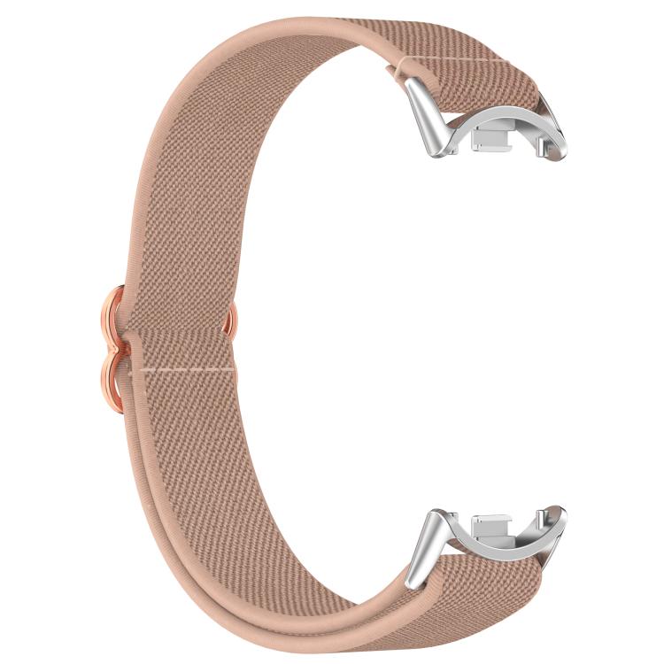 For Xiaomi Smart Band 10 / 9 / 8 Slide Buckle Nylon Elastic Braided Watch Band