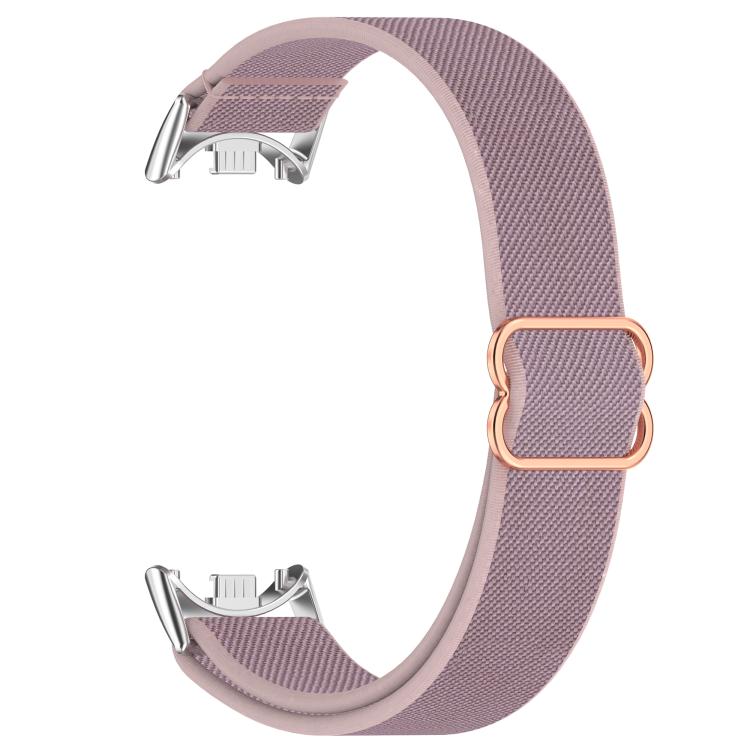 For Xiaomi Smart Band 10 / 9 / 8 Slide Buckle Nylon Elastic Braided Watch Band