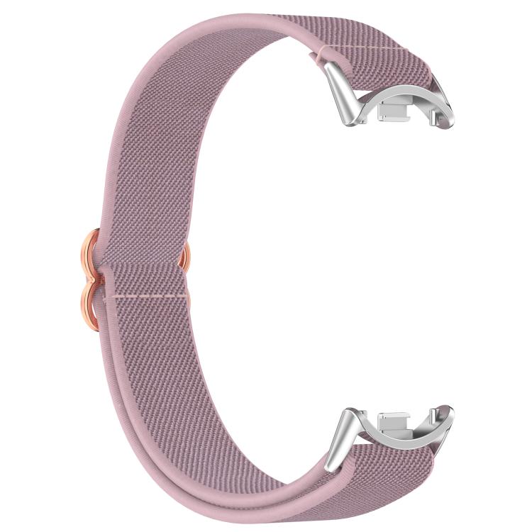 For Xiaomi Smart Band 10 / 9 / 8 Slide Buckle Nylon Elastic Braided Watch Band