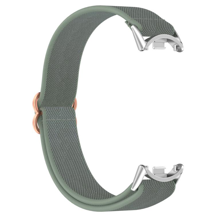 For Xiaomi Smart Band 10 / 9 / 8 Slide Buckle Nylon Elastic Braided Watch Band
