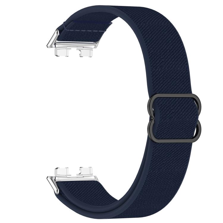 For Huawei Band 10 / 10 NFC / 9 / 9 NFC Slide Buckle Nylon Elastic Braided Watch Band