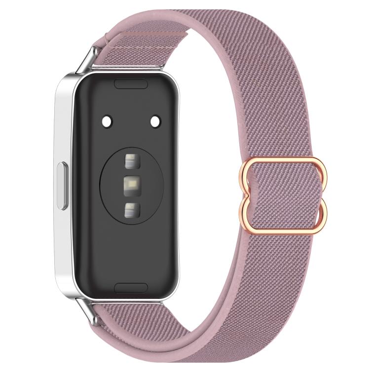 For Huawei Band 10 / 10 NFC / 9 / 9 NFC Slide Buckle Nylon Elastic Braided Watch Band