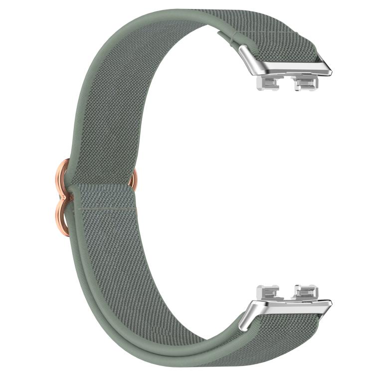 For Huawei Band 10 / 10 NFC / 9 / 9 NFC Slide Buckle Nylon Elastic Braided Watch Band