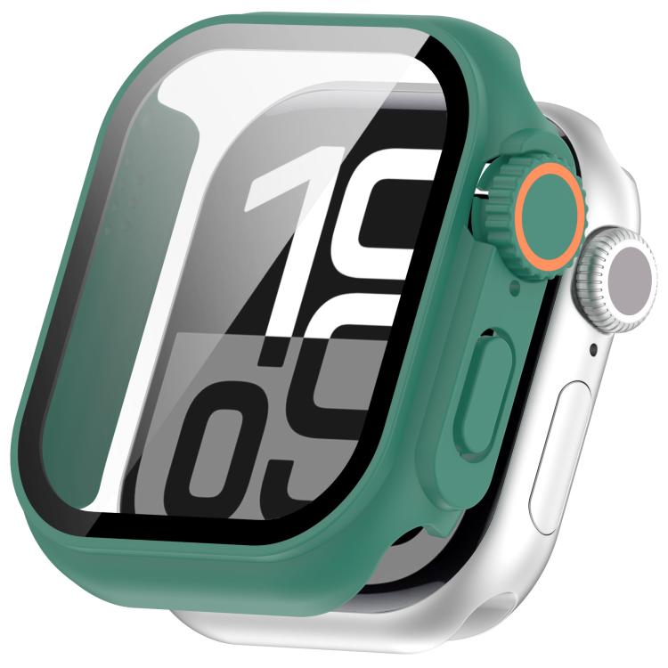 For Apple Watch Series 9 / 8 / 7 45mm Change to Ultra 49mm Tempered Film Integrated PC Button Watch Case
