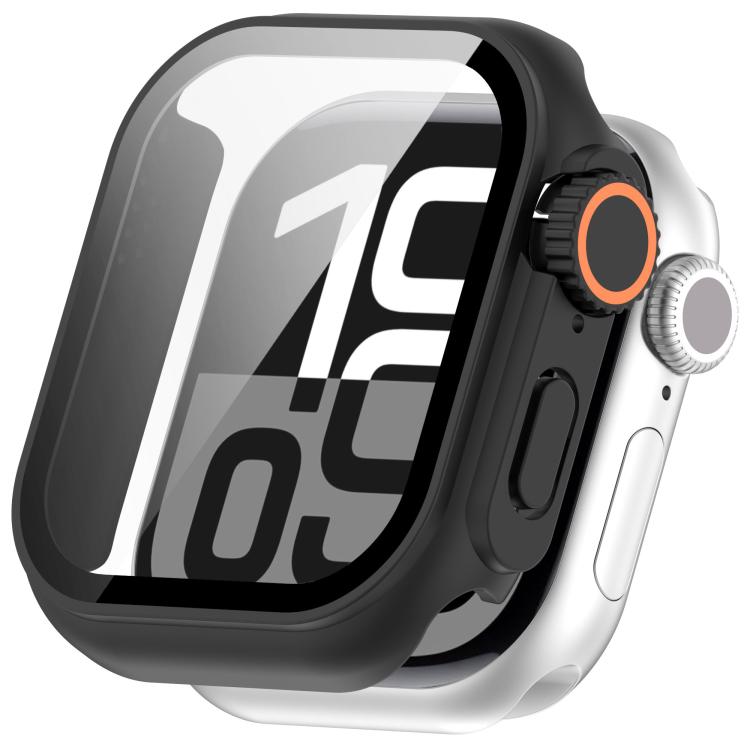 For Apple Watch Series 9 / 8 / 7 45mm Change to Ultra 49mm Tempered Film Integrated PC Button Watch Case