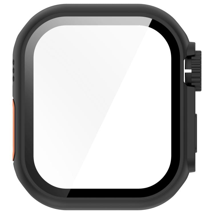 For Apple Watch Series 9 / 8 / 7 41mm Change to Ultra 49mm Tempered Film Integrated PC Button Watch Case