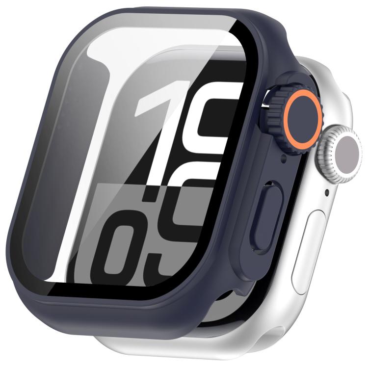 For Apple Watch Series 9 / 8 / 7 41mm Change to Ultra 49mm Tempered Film Integrated PC Button Watch Case