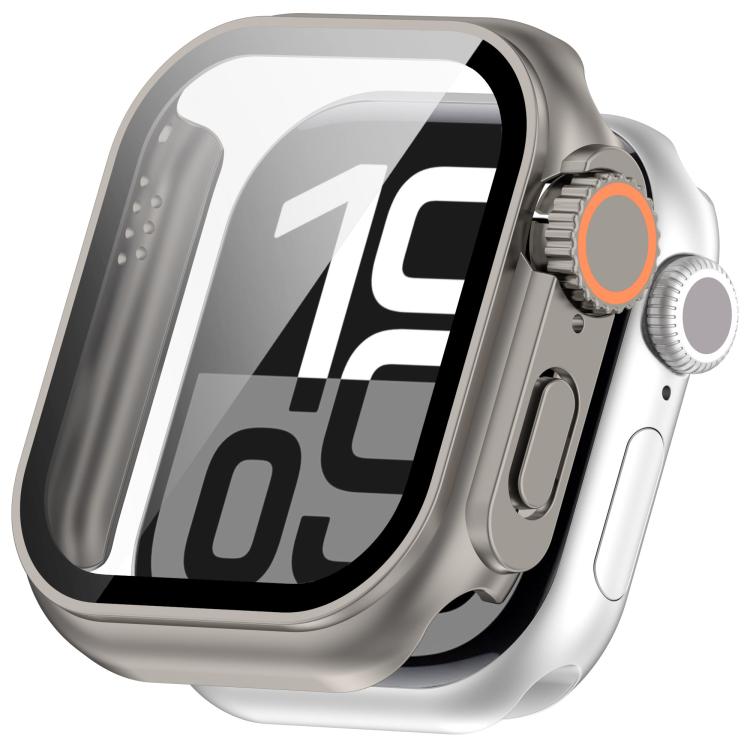 For Apple Watch Series 6 / 5 / 4 & SE 40mm Change to Ultra 49mm Tempered Film Integrated PC Button Watch Case