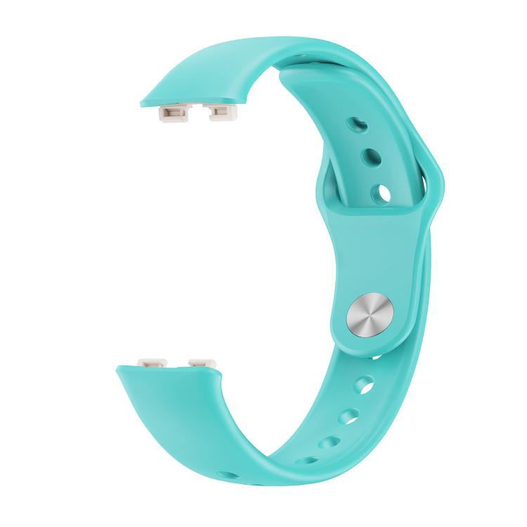 For Huawei Band 10 / 10 NFC Solid Color Metal Reverse Buckle Flat Silicone Watch Band