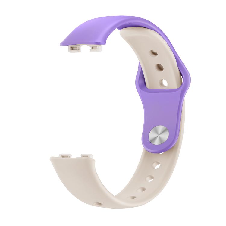 For Huawei Band 10 / 10 NFC Solid Color Metal Reverse Buckle Flat Silicone Watch Band
