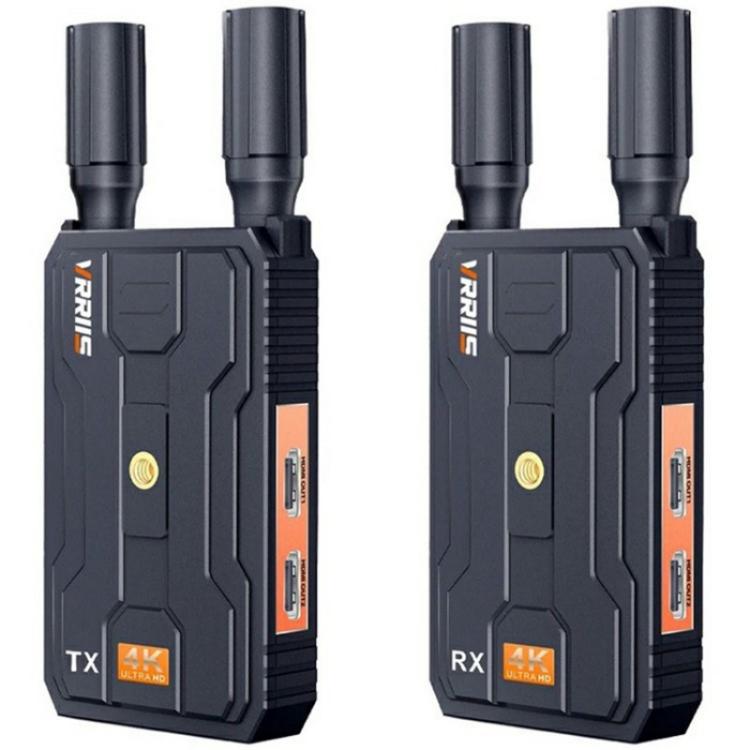 VRRIIS 097 4K HD Video HDMI Wireless Extender Kit Audio Video Wireless Transmitter Receiver, Plug:AU Plug