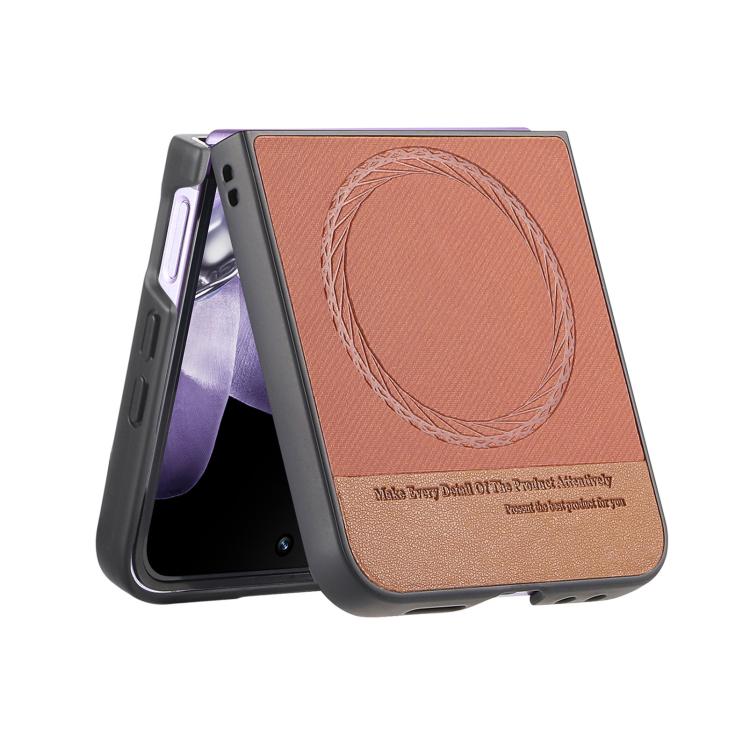 For Xiaomi Mix Flip Twill Fabric Leather Skin Magnetic Back Phone Case