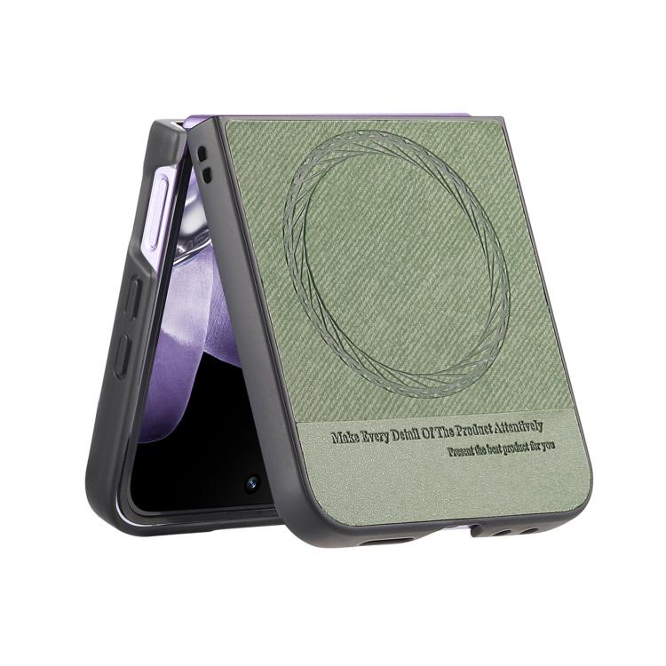 For Xiaomi Mix Flip Twill Fabric Leather Skin Magnetic Back Phone Case