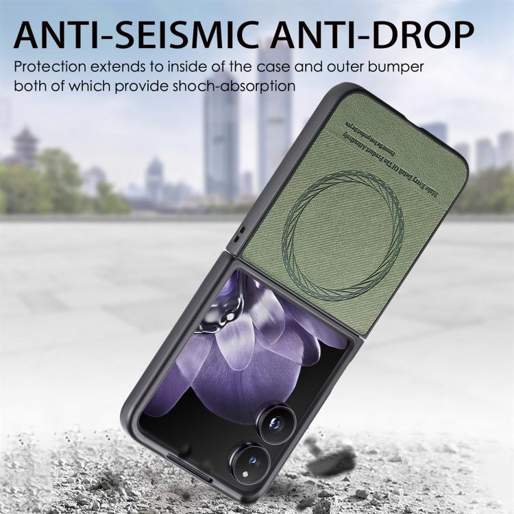 For Xiaomi Mix Flip Twill Fabric Leather Skin Magnetic Back Phone Case