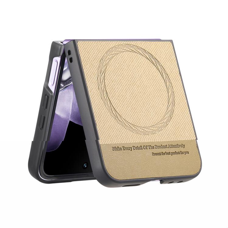 For Xiaomi Mix Flip Twill Fabric Leather Skin Magnetic Back Phone Case