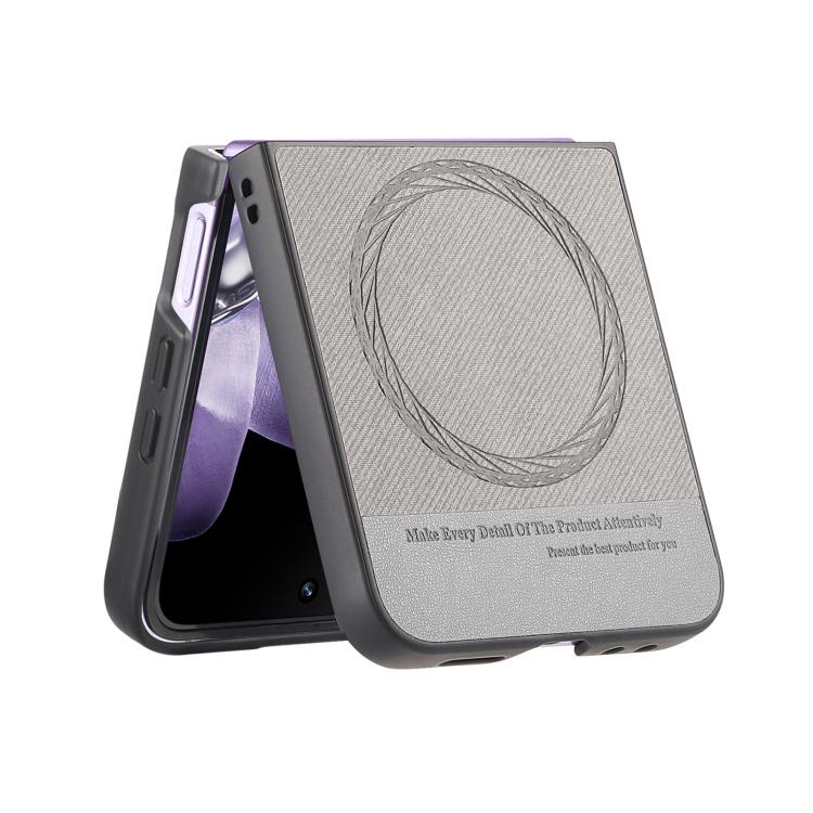 For Xiaomi Mix Flip Twill Fabric Leather Skin Magnetic Back Phone Case