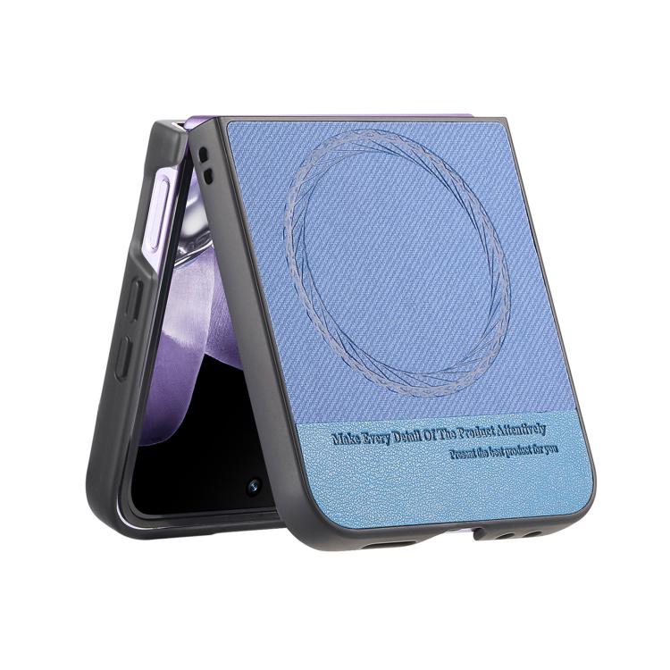 For Xiaomi Mix Flip Twill Fabric Leather Skin Magnetic Back Phone Case
