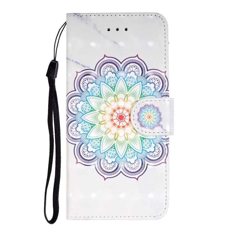 For iPhone 8 / 7 3D Visual Painting Left And Right Open Leather Case With Bracket & Card Slot & Wallet & Bracelet