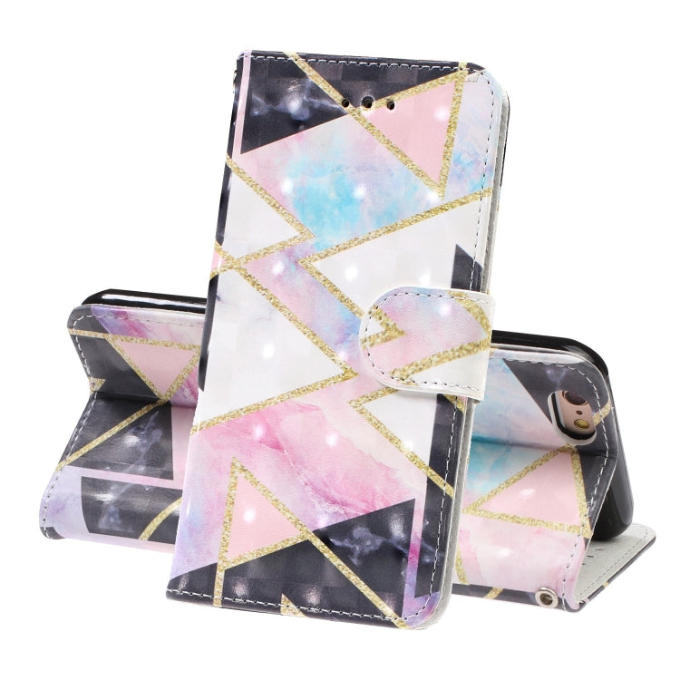 For iPhone 8 / 7 3D Visual Painting Left And Right Open Leather Case With Bracket & Card Slot & Wallet & Bracelet
