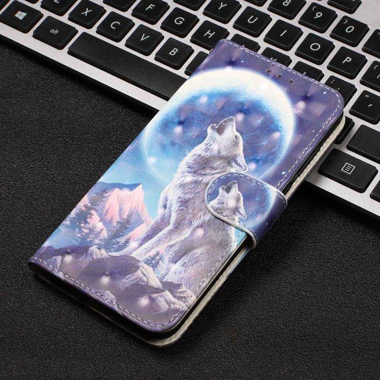 For iPhone 8 / 7 3D Visual Painting Left And Right Open Leather Case With Bracket & Card Slot & Wallet & Bracelet