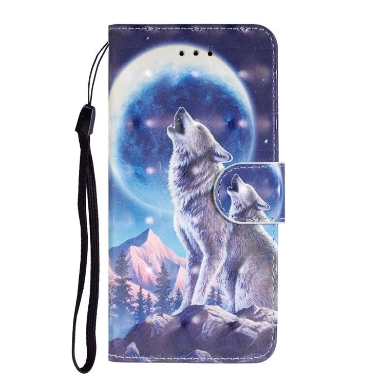 For iPhone 8 / 7 3D Visual Painting Left And Right Open Leather Case With Bracket & Card Slot & Wallet & Bracelet