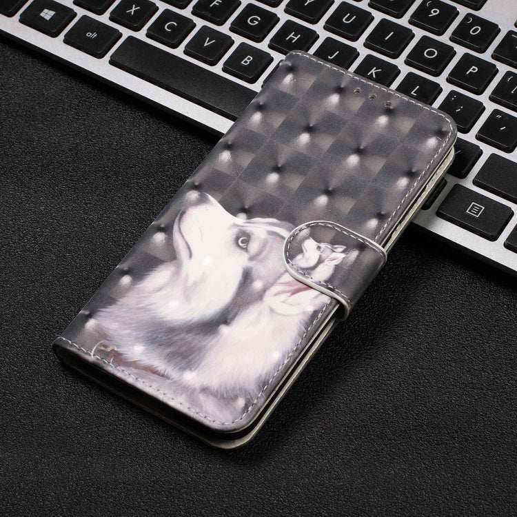 For iPhone 8 / 7 3D Visual Painting Left And Right Open Leather Case With Bracket & Card Slot & Wallet & Bracelet