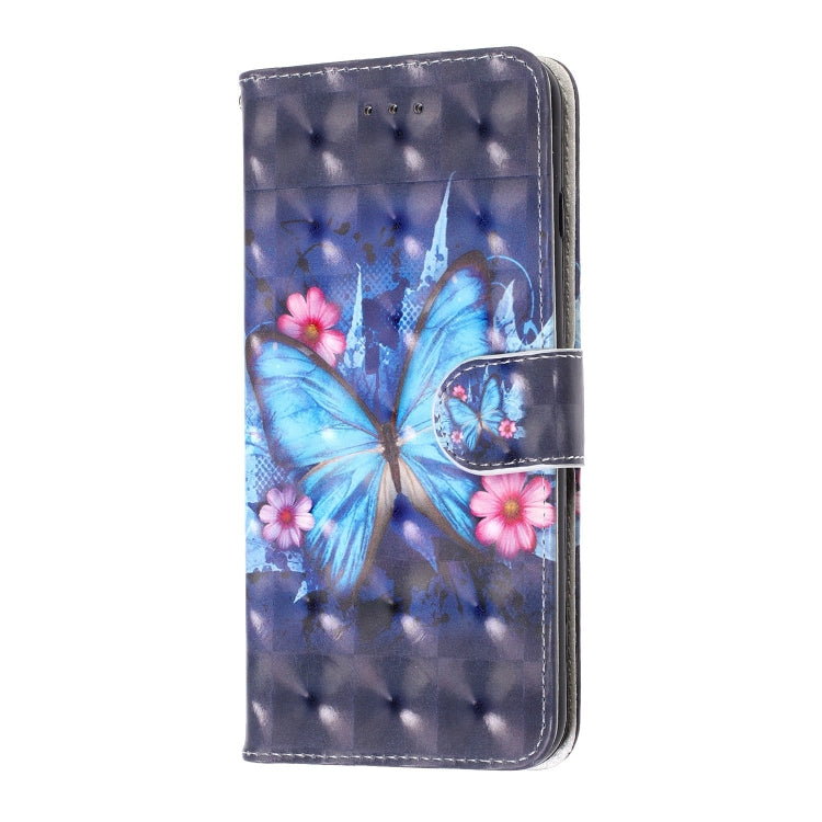 For iPhone 8 / 7 3D Visual Painting Left And Right Open Leather Case With Bracket & Card Slot & Wallet & Bracelet