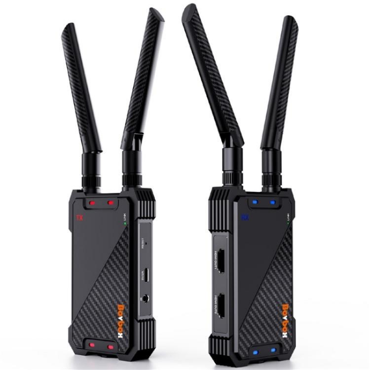 BOVBOX 081 400m Range 1080P HD Video Transmitter Receiver Use Wireless HDMI Extender, Plug:UK Plug
